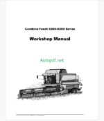 Fendt 8300- 8350 Series Combine Harvesting Workshop Manual