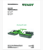 Fendt 8312 TLKCB, 8312 TLRCB Slicer Operator's Manual (FEL1394560401)