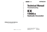 EX1900-6 Technical Manual (Troubleshooting)
