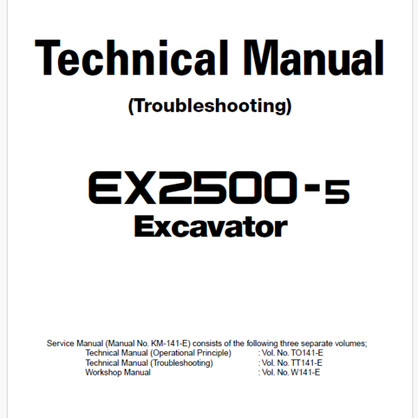 EX2500-5 Technical manual (Troubleshooting)