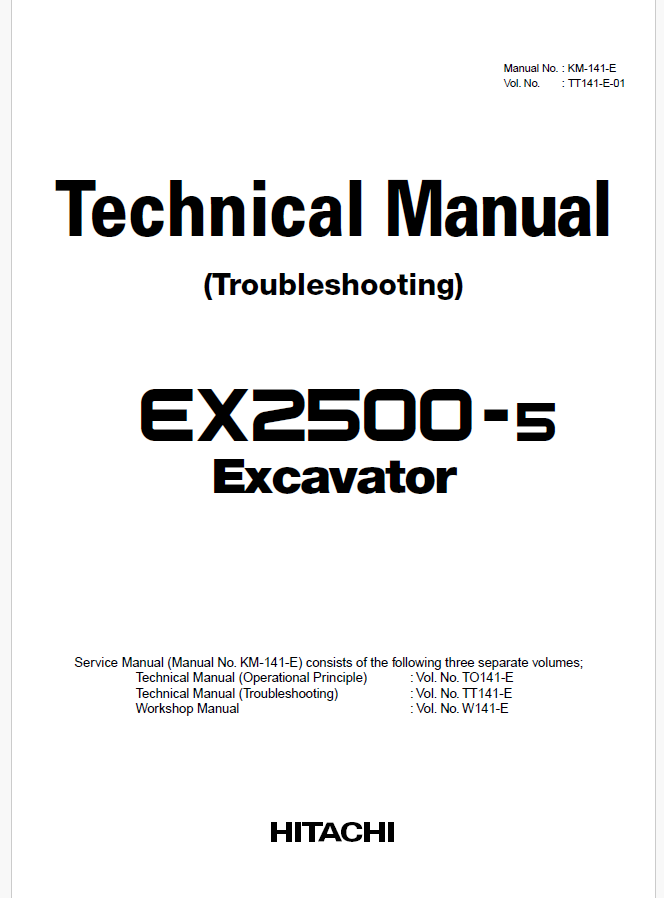 EX2500-5 Technical manual (Troubleshooting)
