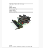 Fendt 8380P, 8380P AL, 8410P, 8410P AL Harvesting Workshop Service Manual (D3157800M2)