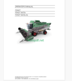 Fendt 9470x, 9470x AL Harvesting Workshop Service Manual