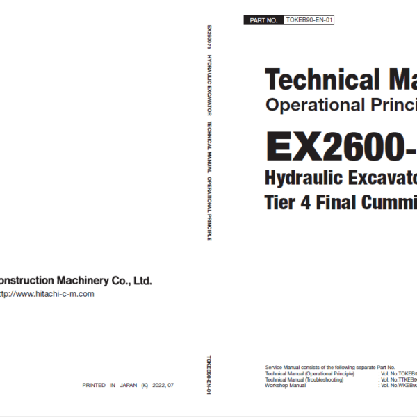EX2600-7B Technical Manual Operational Principle Tier 4 Final Cummins Engine