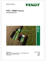 Fendt Katana FT57 Advanced Course Service Training