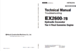 EX2600-7B Technical Manual Troubleshooting Tier 4 Final Cummins Engine