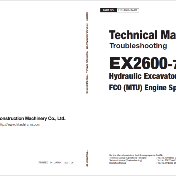 EX2600-7(MTU FCO) Technical Manual Troubleshooting