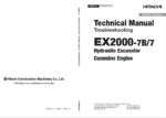 EX2000-7 Series(Cummins Engine) Technical Manual Troubleshooting