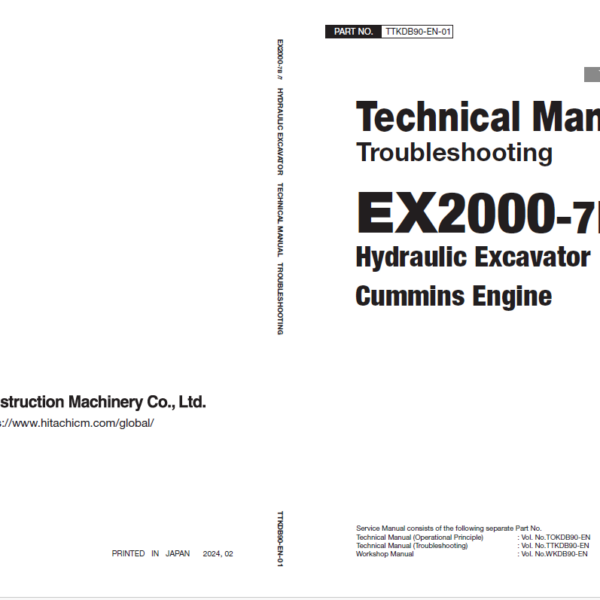 EX2000-7 Series(Cummins Engine) Technical Manual Troubleshooting