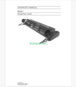 Fendt PowerFlow 18-30 Operator's Manual (D3155100M6)