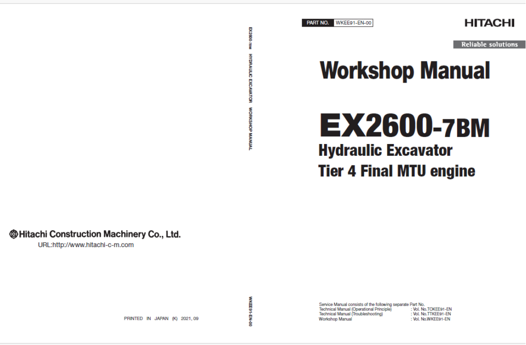 EX2600-7BM (MTU FT4) Workshop Manual