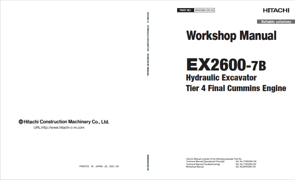 EX2600-7B (Cummins T4F) Workshop ManualEX2600-7B (Cummins T4F) Workshop ManualEX2600-7B (Cummins T4F) Workshop Manual