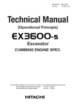 EX3600-5 CUMMINS SPEC. Technical manual (Operational Principle)