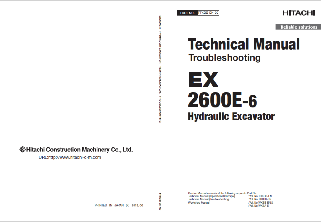 EX2600E-6 Technical Manual Troubleshooting