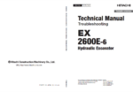 EX2600E-6 Technical Manual Troubleshooting