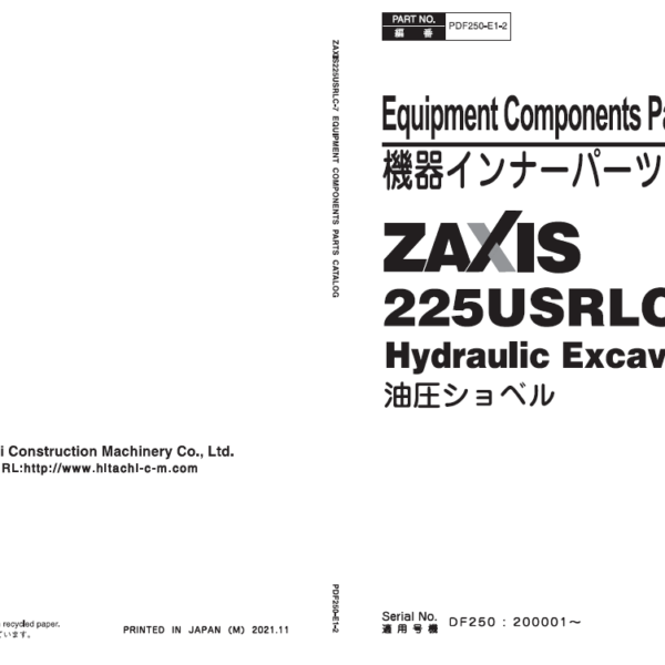 ZX225USRLC-7 Equipment Components Parts Catalog