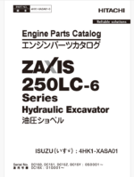 ZX240LC-6 ISUZU 4HK1-XASA01 Engine Parts Catalog