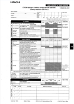 EX1200-5 MONTHLY MAINTENANCE CHECK SHEET