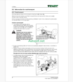 Fendt 5225 E Combine Harvester Operator's Manual (551620077)