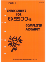 EX5500-5 COMPLETE ASSEMBLY CHECK SHEET