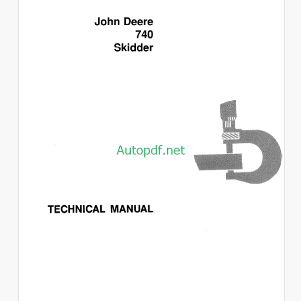 John Deere 740 Skidder Technical Manual (TM1059)