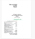John Deere 744J and 824J Loader Operation and Test Technical Manual