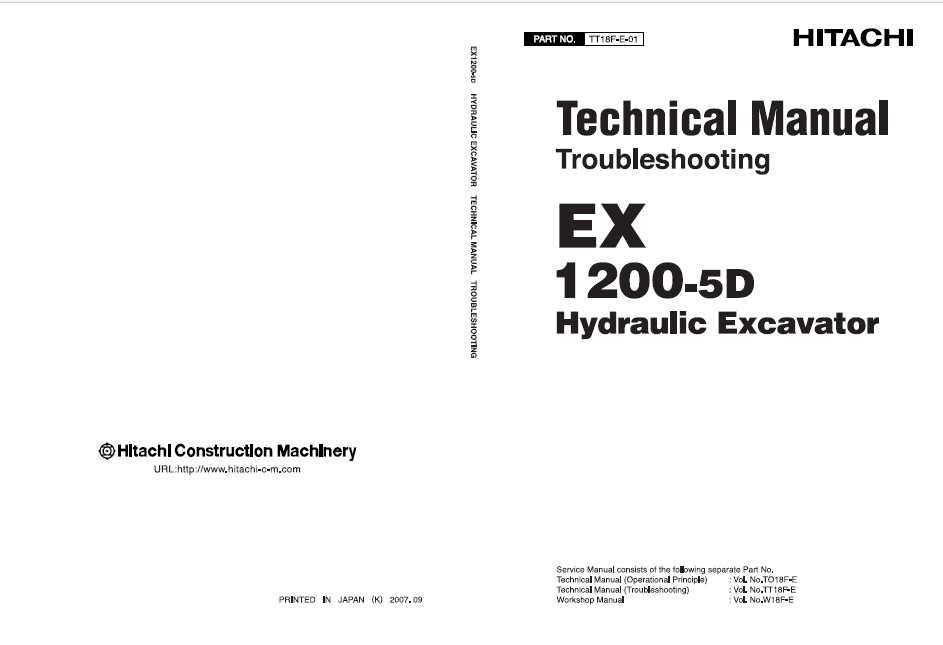 EX1200-5D Technical manual (Troubleshooting)