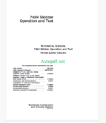 John Deere 748H Skidder Operation and Test Technical Manual