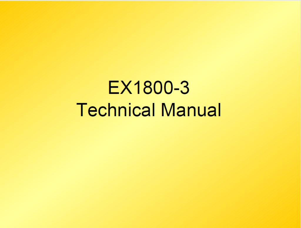 EX1800-3 Technical manual (Operational Principle)