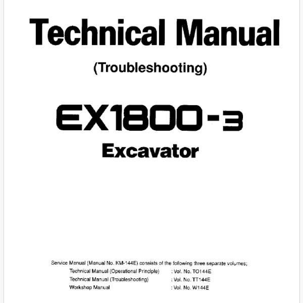 EX1800-3 Technical manual (Troubleshooting)