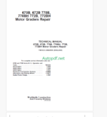 John Deere 670B, 672B, 770B, 770BH, 772B, 772BH Motor Graders Repair Technical Manual