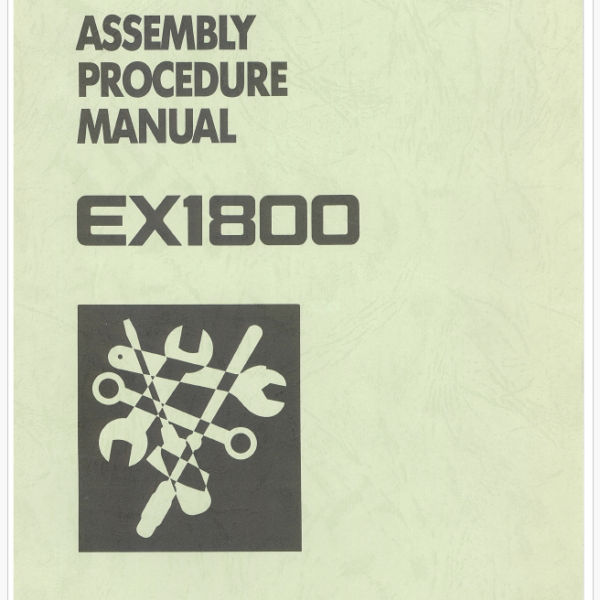 EX1800 PREVENTIVE MAINTENANCE PROGRAM KIT ASSEMBLY PROCEDURE MANUAL