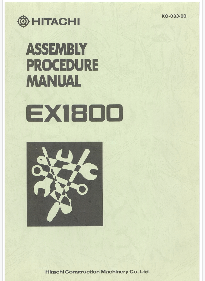 EX1800 PREVENTIVE MAINTENANCE PROGRAM KIT ASSEMBLY PROCEDURE MANUAL