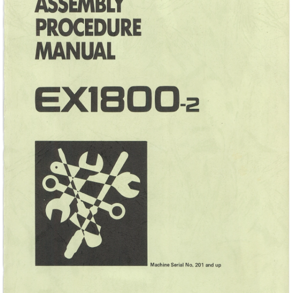 EX1800-2 PREVENTIVE MAINTENANCE PROGRAMKIT ASSEMBLY PROCEDURE MANUALKO-073-00
