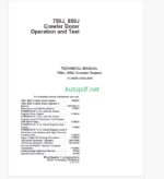 John Deere 750J, 850J Crawler Dozers Operation and Test Technical Manual