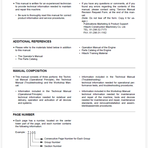 EX1900-5 Technical manual (Troubleshooting)