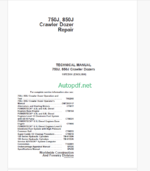 John Deere 750J, 850J Crawler Dozers Repair Technical Manual