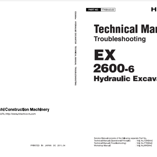 EX2600-6 Technical Manual(Troubleshooting)