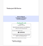 Timberjack Timberjack 520 Series Service Manual