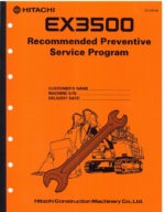 EX3500 PREVENTIVE MAINTENANCE PROGRAM KIT RECOMMENDED PREVENTIVE SERVICE PROGRAM