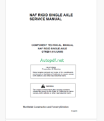 Timberjack CTM281 Service Manual
