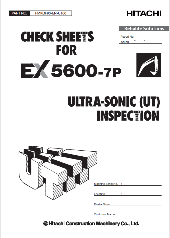EX5600-7 (Cummins FCO) DAILY AND WEEKLY MAINTENANCE CHECK SHEETS