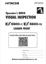 EX5600-7 Operator's Quick Visual Inspection (LOADER FRONT)