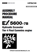 EX5600-7B (Cummins T4F) ASSEMBLY PROCEDURE MANUAL 2023
