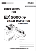 EX5600-7P(Cummins FCO) VISUAL INSPECTION CHECK SHEETS