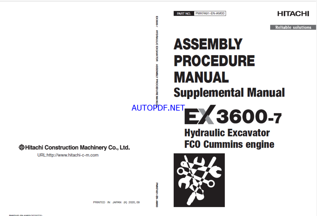 EX3600-7 (Cummins FCO) ASSEMBLY PROCEDURE MANUAL