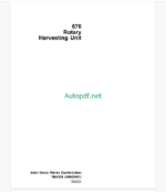 John Deere 680, 690, 680 MultiCut and 690 MultiCut Large Square Balers Technical Manual (TM4581)