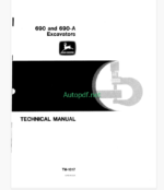 John Deere 690 and 690-A Excavators Technical Manual (TM1017)