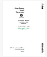 John Deere 690B Excavator Technical Manual