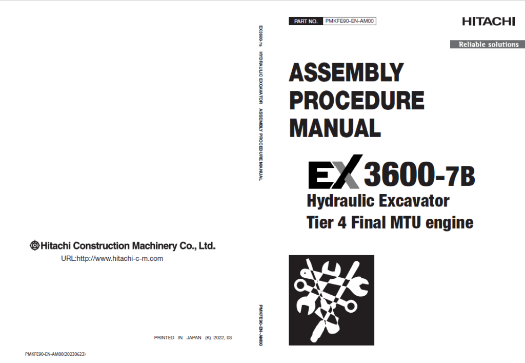 EX3600-7B (MTU T4F) ASSEMBLY PROCEDURE MANUAL 2022.05